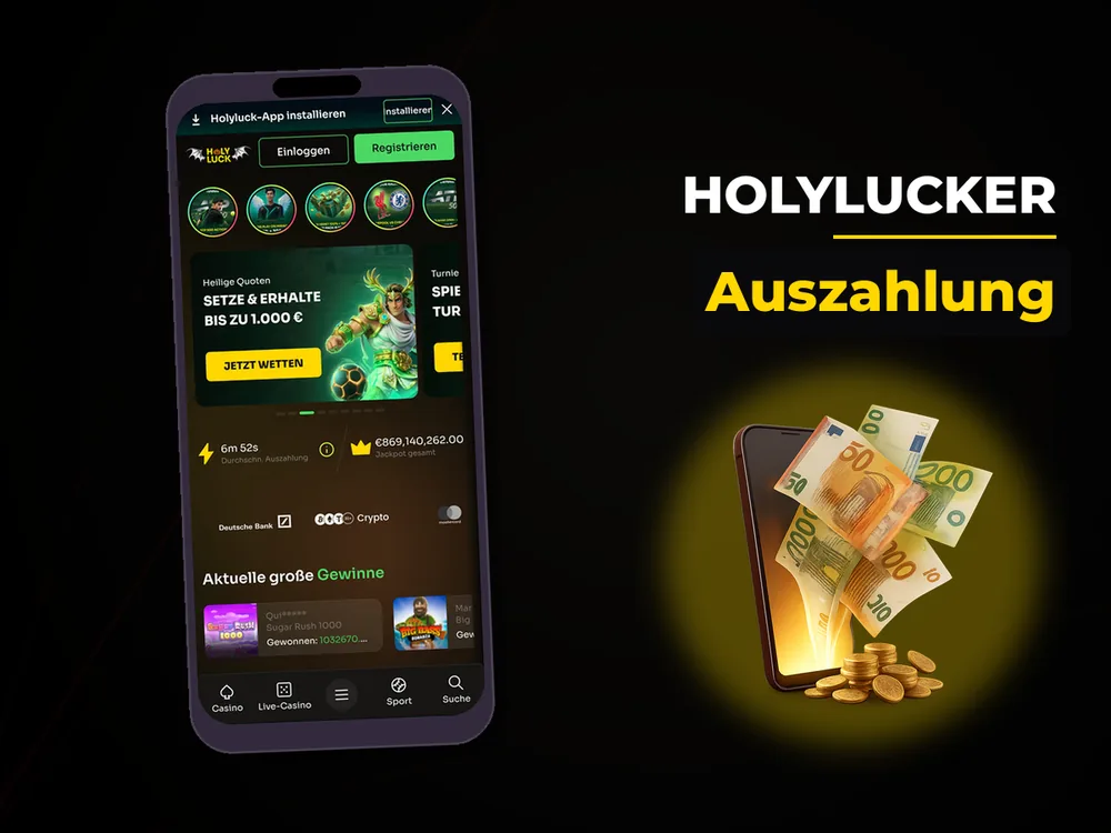 Holylucker - Auszahlung