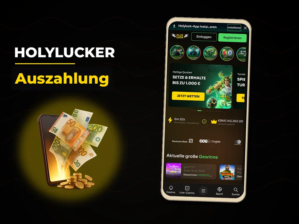 Holylucker - Auszahlung