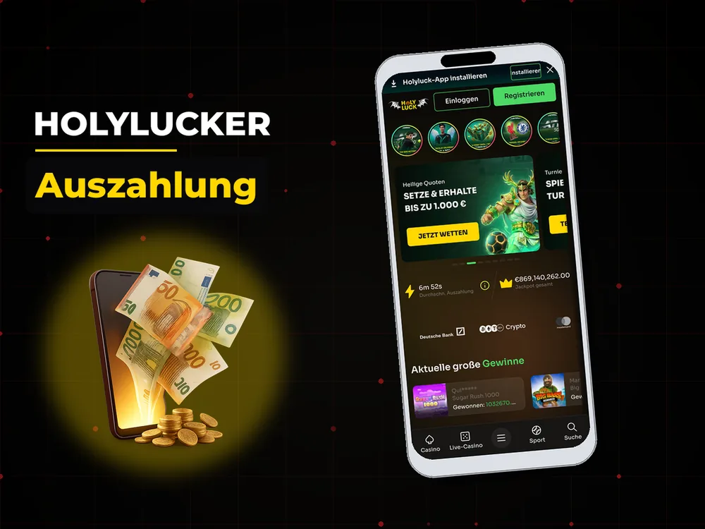 Holylucker - Auszahlung